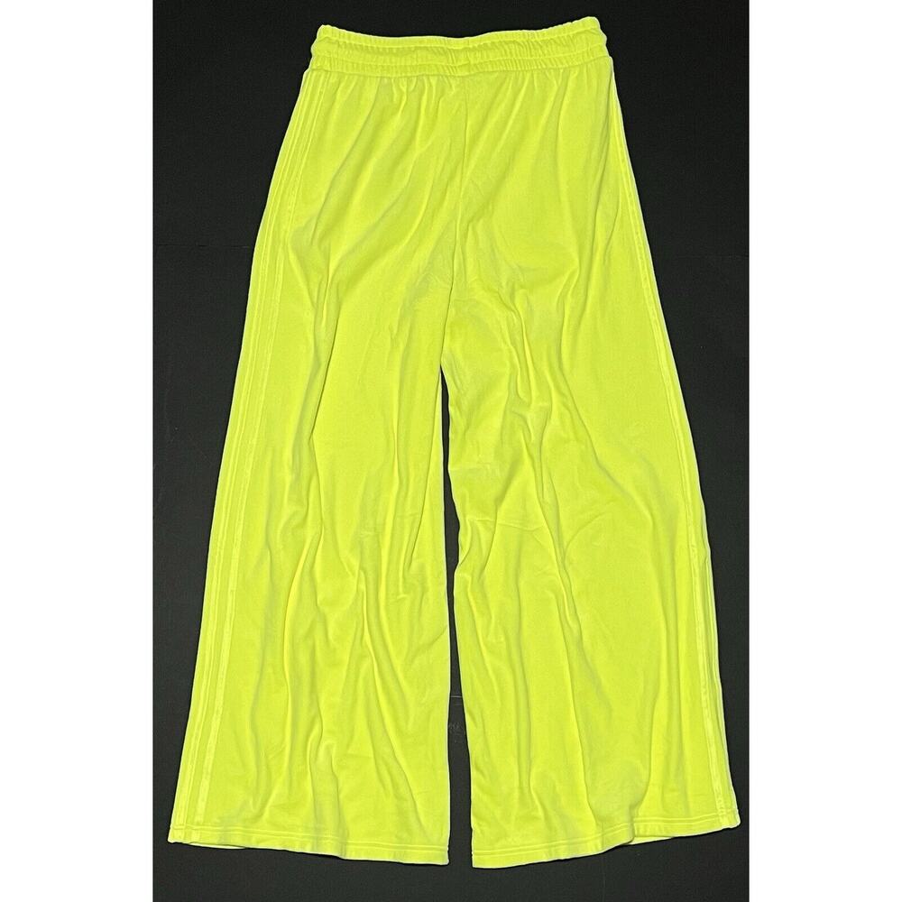 ADIDAS Jeremy Scott Velour Track Pant Wide Leg H50964 Womens Sz XL Solar Yellow - Picture 7 of 14